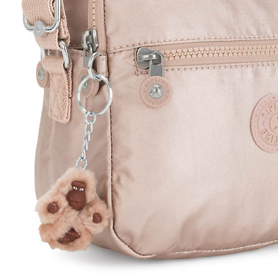 Torba Crossbody Kipling Keefe Metallic Złote | PL 2031XY